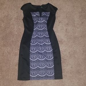 Purple and black dress